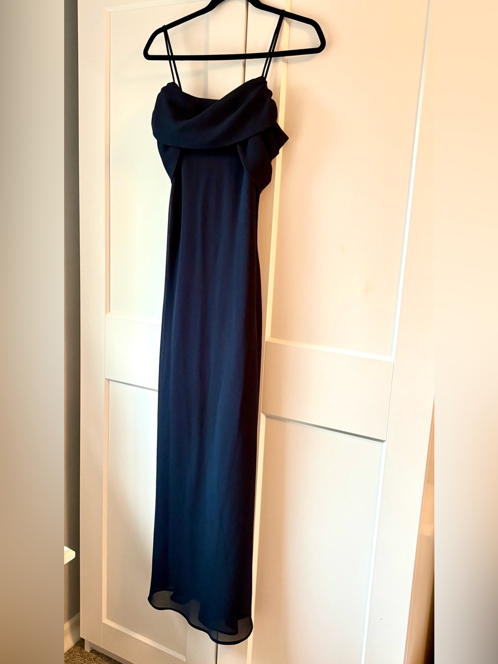 Reitmans Navy Blue Spaghetti Strap Maxi Dress, Size 9